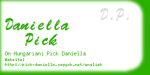 daniella pick business card
